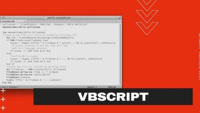 Visual Basic Scripting Edition (VBScript)
