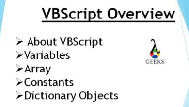 VBSCRIPT LANGUAGE FUNDAMENTALS VBScript Variables, Constants, and Data Typing
